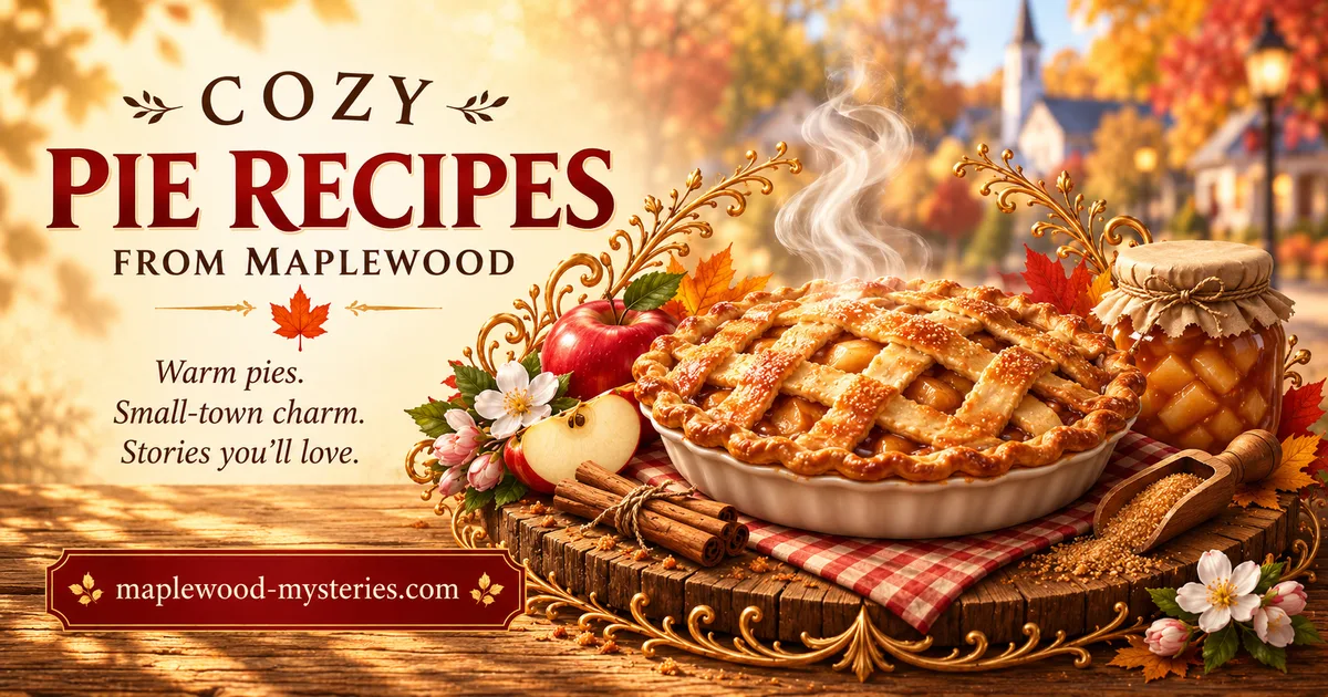Apple pie recipe image with a cozy Maplewood kitchen mood