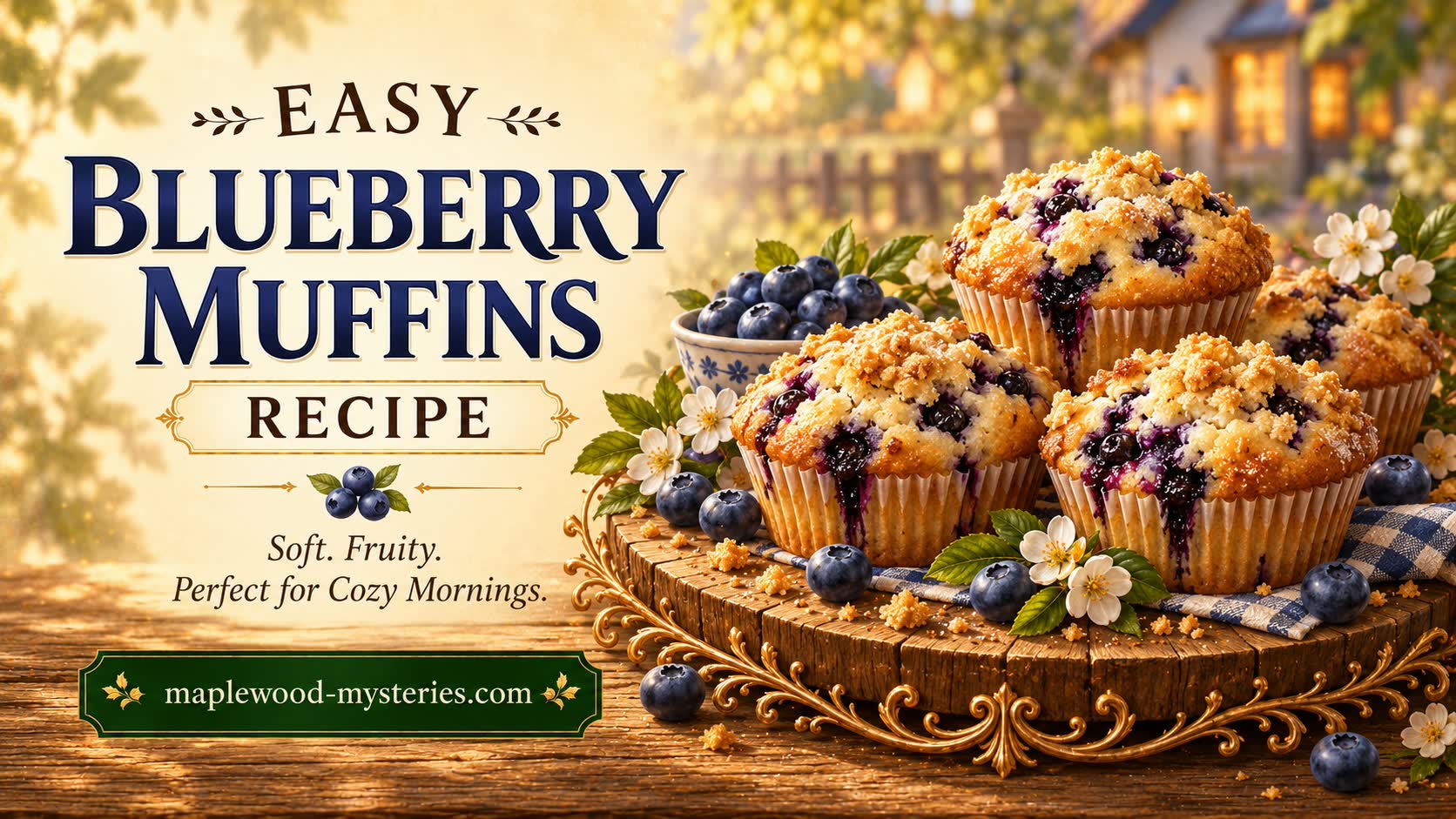 Maplewood blueberry muffins recipe